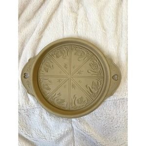 Vtg 1988 HILL DESIGN BROWN BAG Shortbread COOKIE MOLD PAN Swan Heart Handle